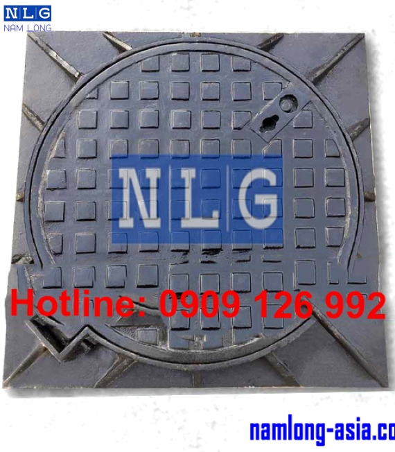 Nắp hố ga gang 800 x 800