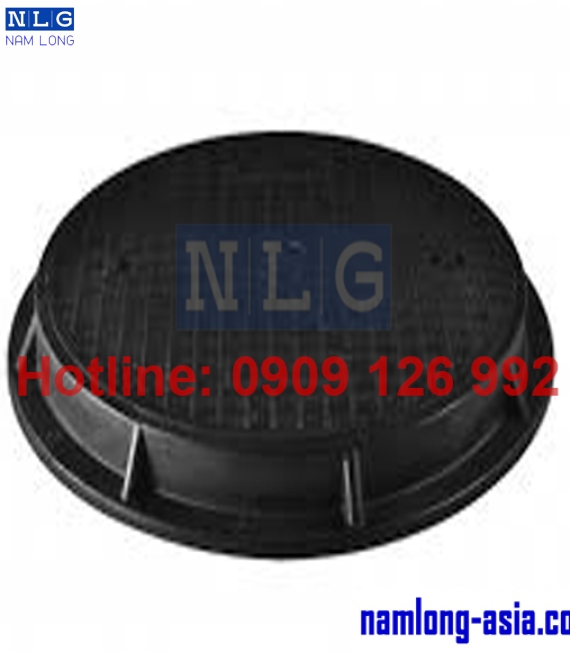 Nắp hố ga gang khung tròn